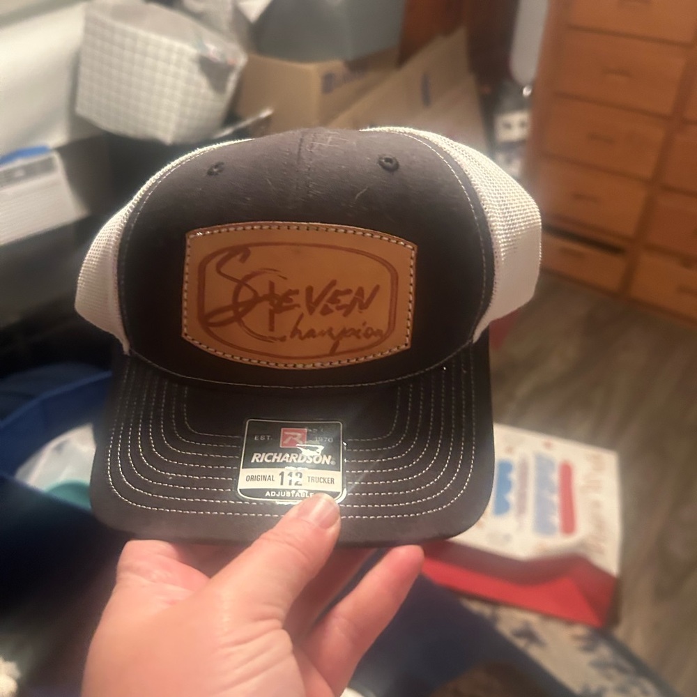Brown and White Richardson Cap